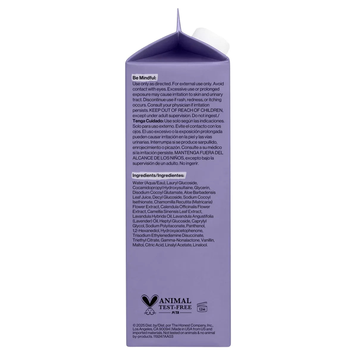 The Honest Company Calm Bubble Bath Refill - Lavender - 32 fl oz: Liquid, Paraben-Free, Dye-Free, Phthalate-Free