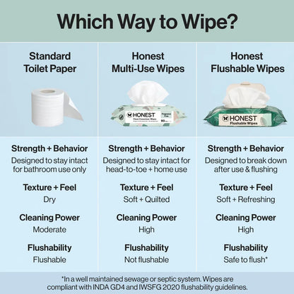The Honest Company Flushable Wipes - 126ct