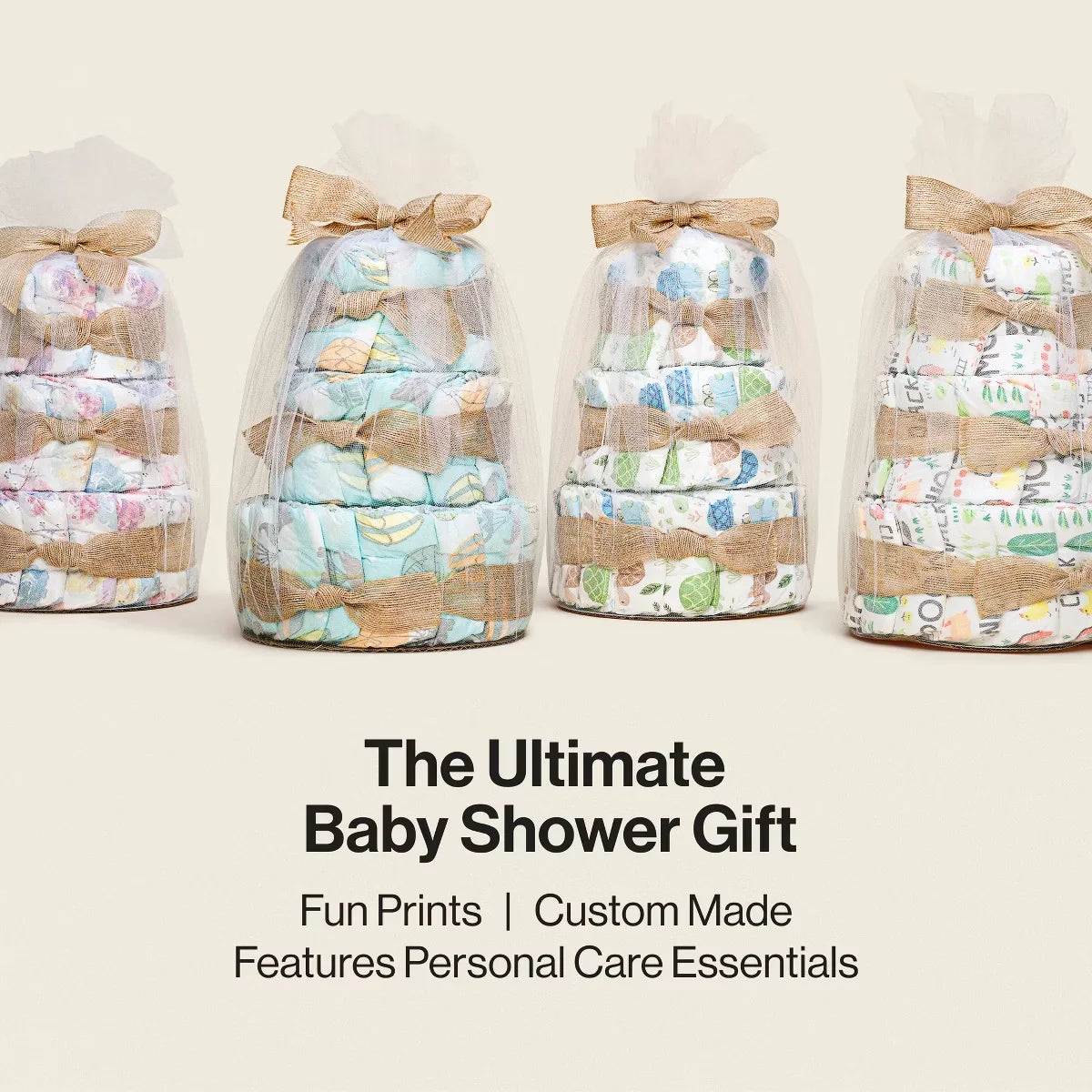 The Honest Company Clean Conscious Diaper Cake - Rose Blossom - 39ct