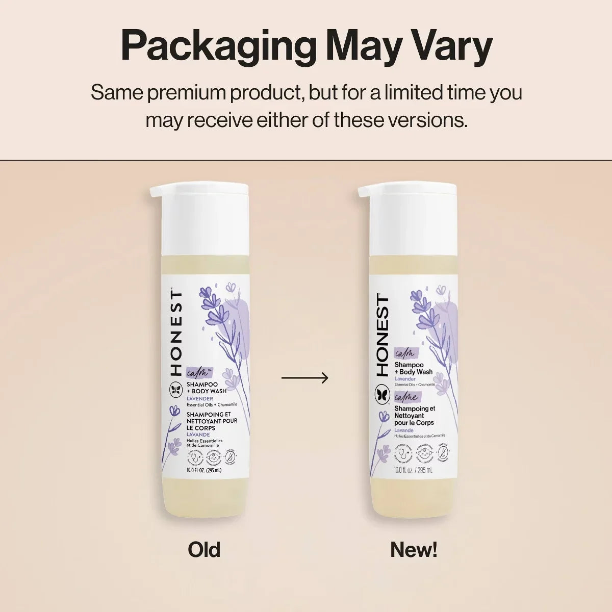 The Honest Company Calm Shampoo + Body Wash - Lavender