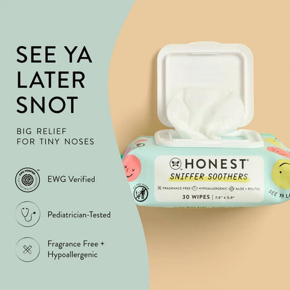 The Honest Company Sniffer Soothers Nose and Face Wipes