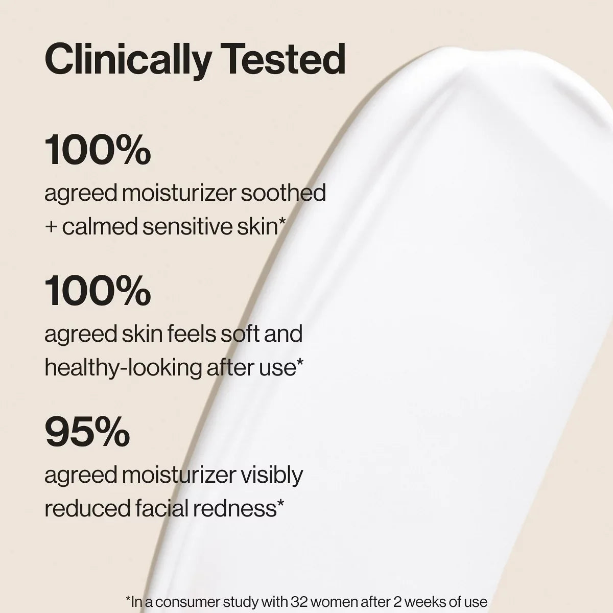 Honest Beauty Sensitive Skin Daily Calm Moisturizer with Hyaluronic Acid and Allantoin - 1.7 fl oz: Face Cream, Unscented, Paraben-Free
