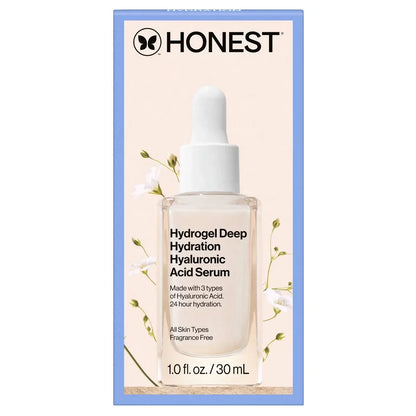 Honest Beauty Hydrogel Deep Hydration Hyaluronic Acid Serum with Rambutan 1 fl oz: Paraben-Free, Silicone-Free, Vegan