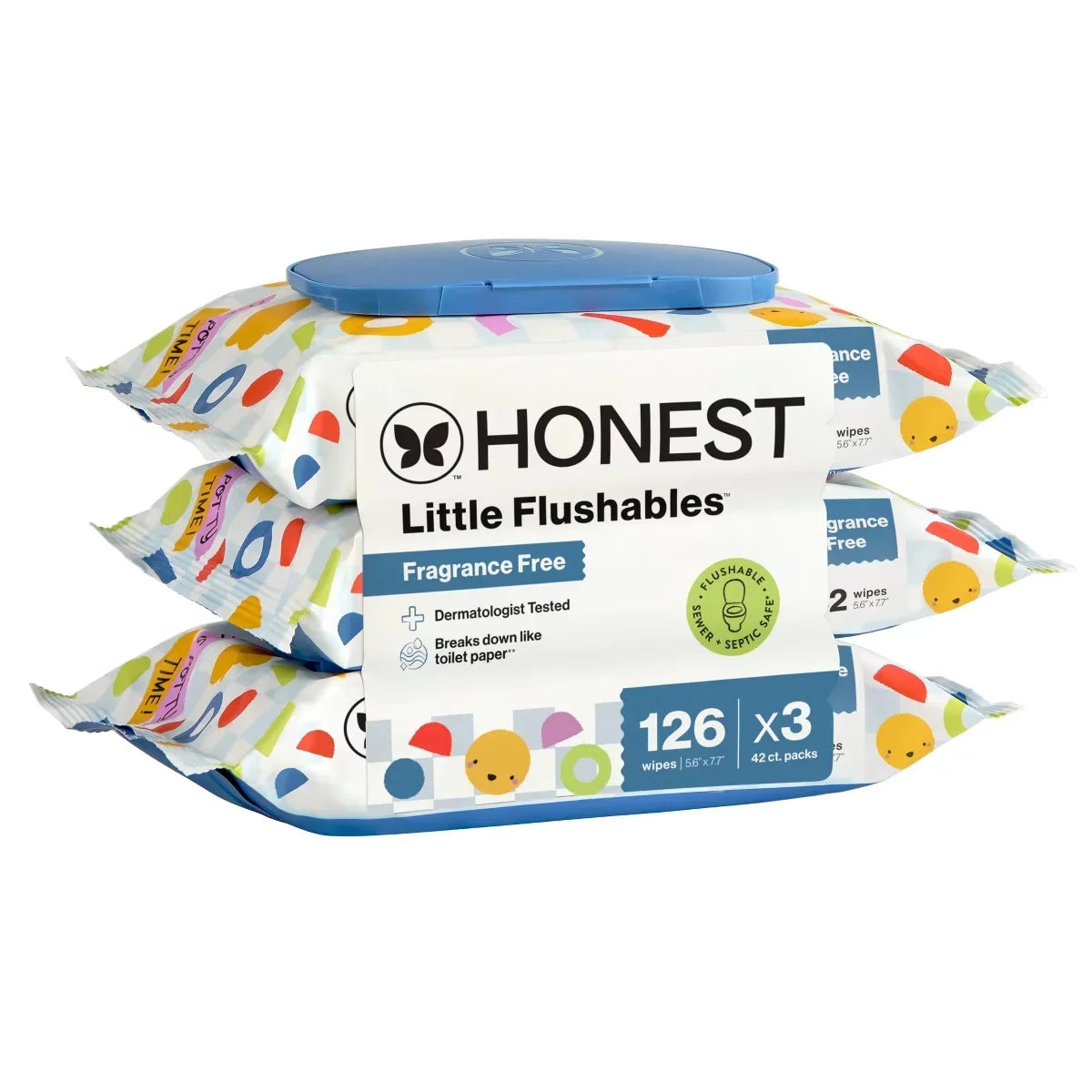 The Honest Company Plant-Based Baby Wipe - Little Flushable Wipes