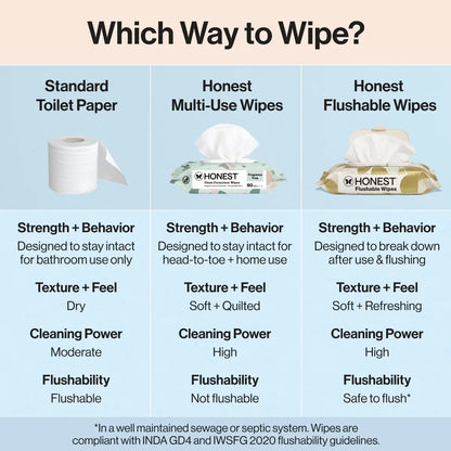 The Honest Company Flushable Wipes - 126ct
