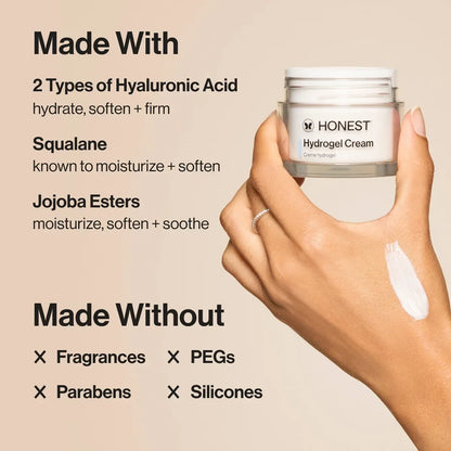 Honest Beauty Hydrogel Cream with Hyaluronic Acid