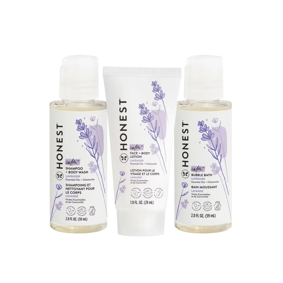 The Honest Company Babe's Mini Must-Haves Gift Set: Moisturizing, Calming, Travel Size