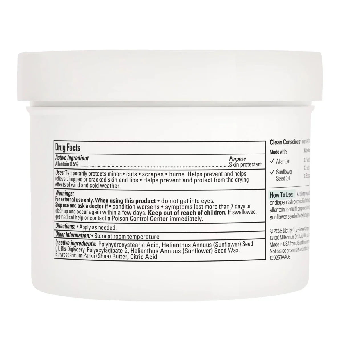 The Honest Company Healing Head-to-Toe Ointment Fragrance Free
