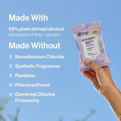 The Honest Company Sanitizing Hand Wipes Lavender Field - 15ct