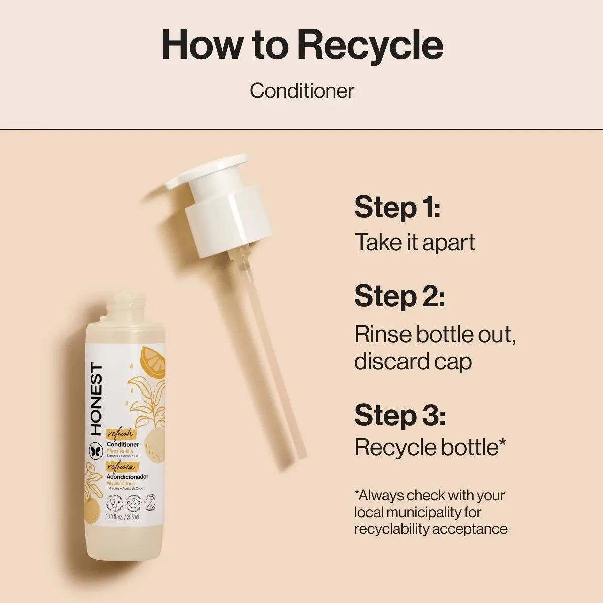 The Honest Company Refresh Conditioner -Citrus Vanilla - 10 fl oz: Basic Conditioning, All Hair Types, Daily Use