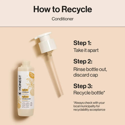 The Honest Company Refresh Conditioner -Citrus Vanilla - 10 fl oz: Basic Conditioning, All Hair Types, Daily Use