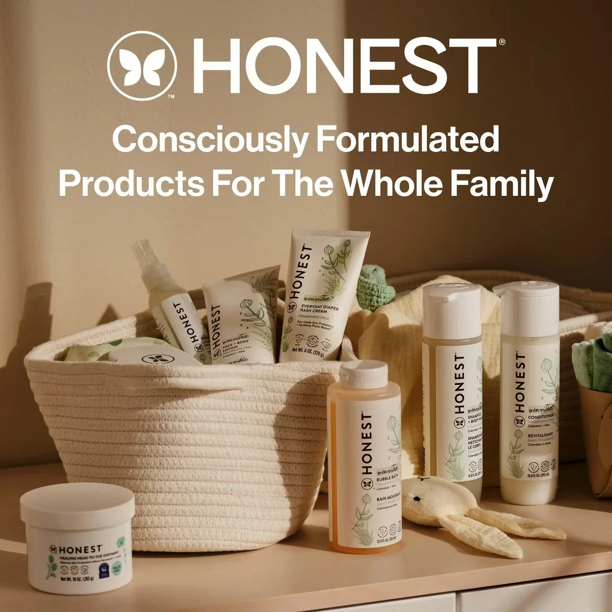 The Honest Company Clean Conscious Disposable Overnight Diapers Cozy Cloud + Star Signs  - (Select Size and Pattern)