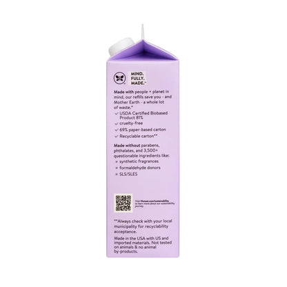 The Honest Company Calm Shampoo + Body Wash Refill, Lavender - 32 fl oz: Suitable for All Hair Types, Daily Use, Baby 2-In-1 Formula, Free from Dyes