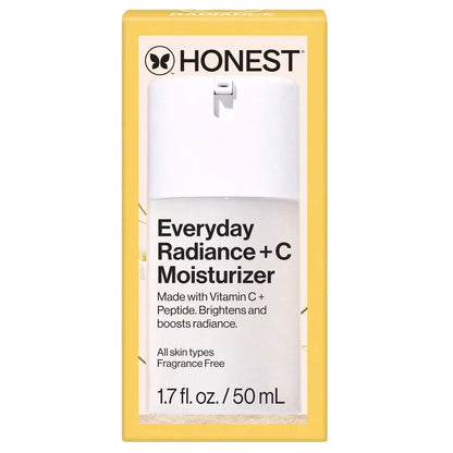 Honest Beauty Everyday Radiance and C Moisturizer with Vitamin C - 1.7 fl oz: Noncomedogenic, Unscented Face Cream