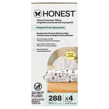 The Honest Company Sensitive Clean Conscious Wipes
