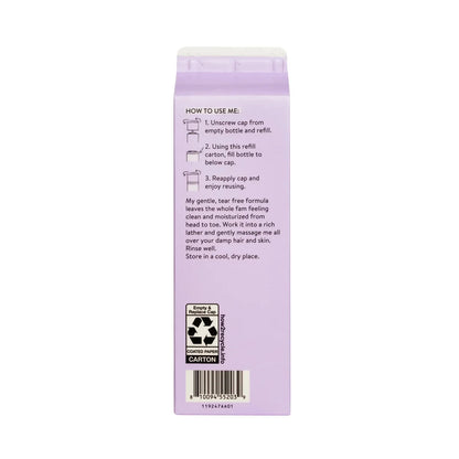 The Honest Company Calm Shampoo + Body Wash Refill, Lavender - 32 fl oz: Suitable for All Hair Types, Daily Use, Baby 2-In-1 Formula, Free from Dyes
