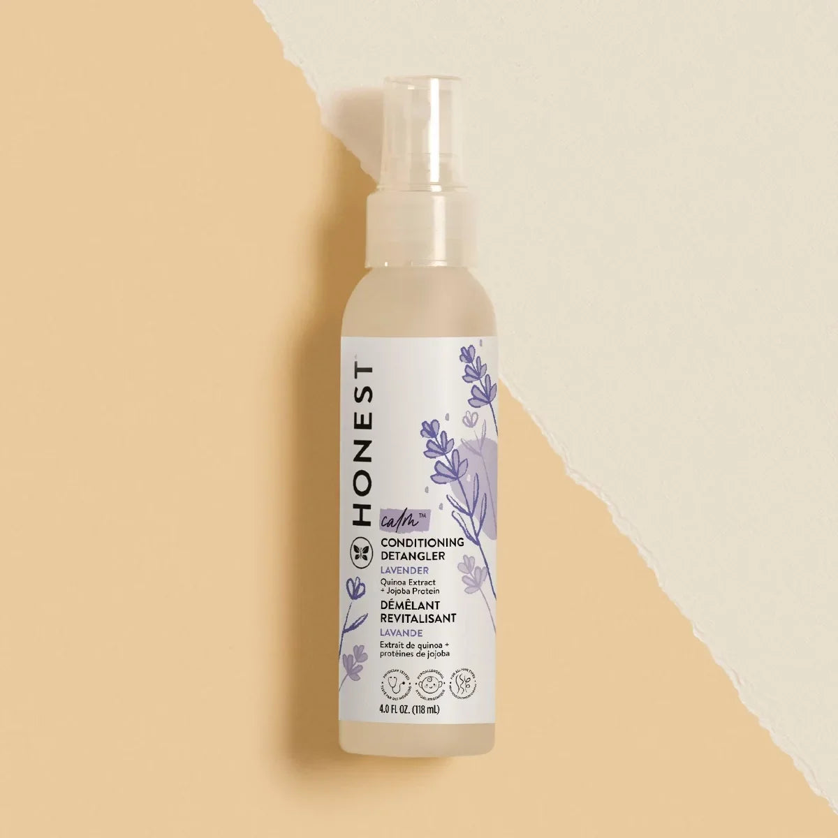 The Honest Company Calm Conditioning Detangler- Lavender - 4 fl oz: Paraben-Free, Silicone-Free, Daily Use, Spray