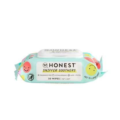 The Honest Company Alcohol Hand Sanitizing Wipes 3pk/150ct + 30ct Sniffer Soothers Nose and Face Wipes + 2 fl oz Hand Sanitizer Spray