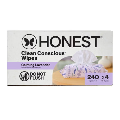The Honest Company Calm + Cleanse Plant-Based Baby Wipes - Lavender