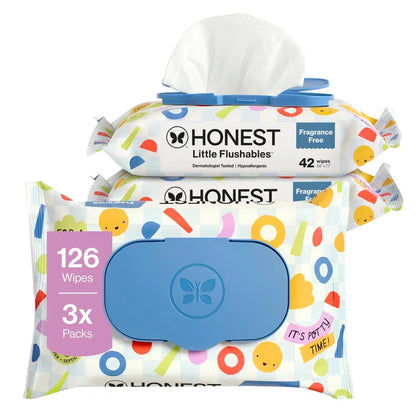 The Honest Company Plant-Based Baby Wipe - Little Flushable Wipes