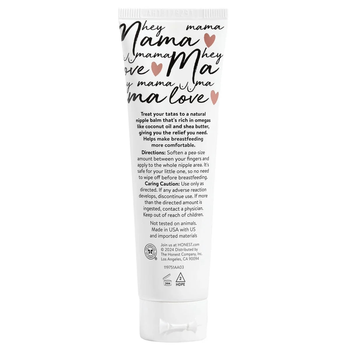 The Honest Company Honest Mama Nip Balm Skin Healing Treatment - 1.75oz: Soothing, Breast Application