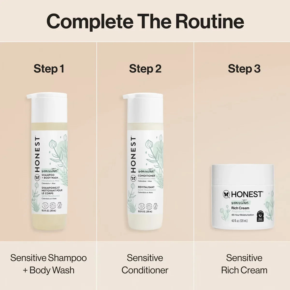 The Honest Company Sensitive Rich Cream - Fragrance Free - 4 fl oz