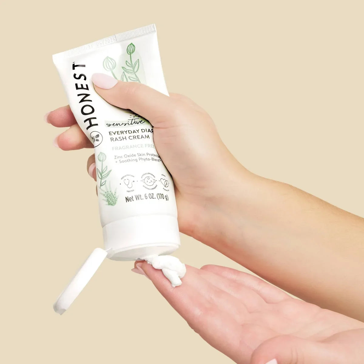 The Honest Company Sensitive Everyday Diaper Rash Cream Fragrance Free