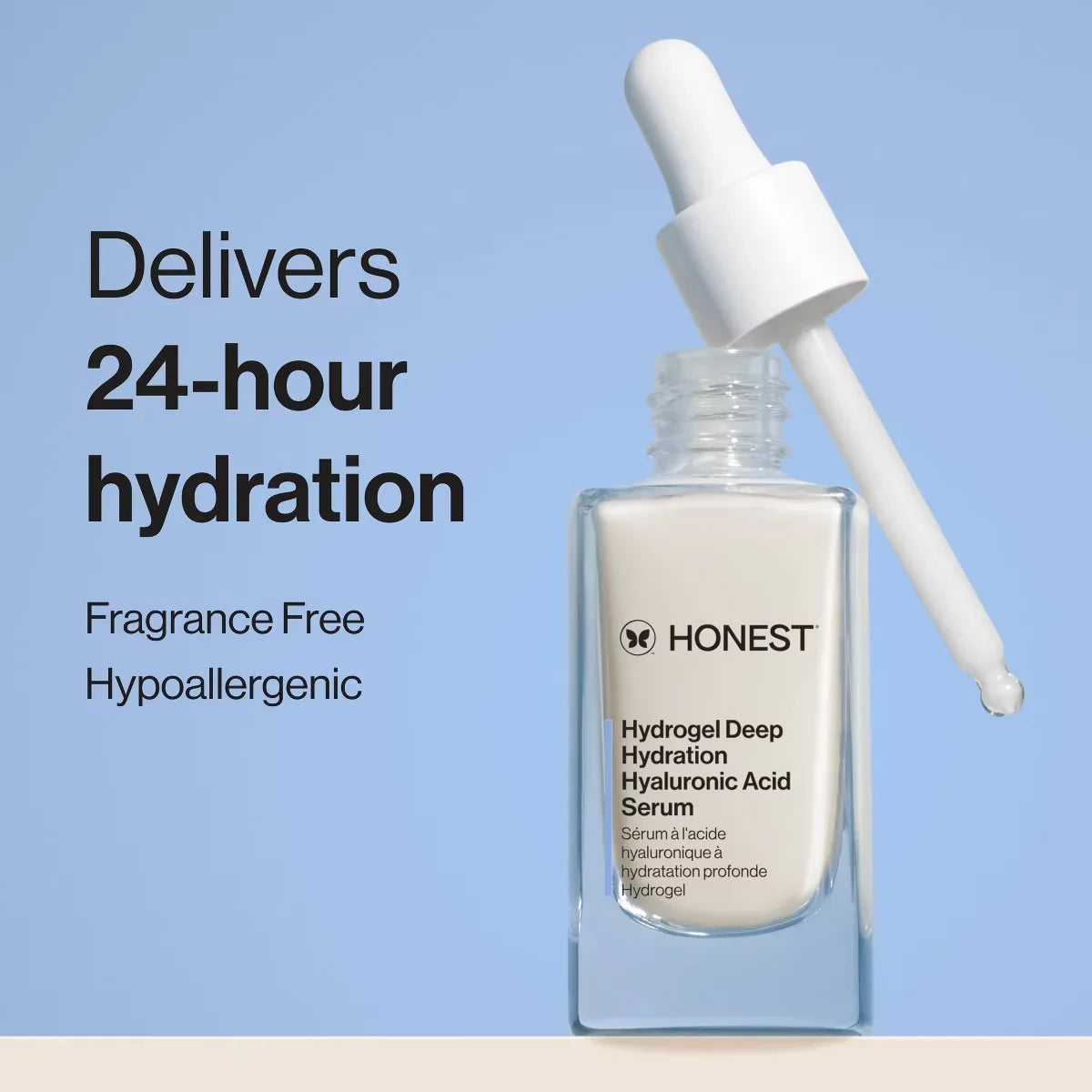 Honest Beauty Hydrogel Deep Hydration Hyaluronic Acid Serum with Rambutan 1 fl oz: Paraben-Free, Silicone-Free, Vegan