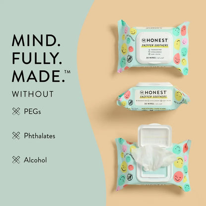 The Honest Company Sniffer Soothers Nose and Face Wipes