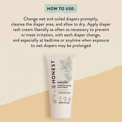 The Honest Company Sensitive Everyday Diaper Rash Cream Fragrance Free