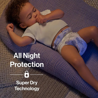 The Honest Company Clean Conscious Disposable Overnight Diapers Cozy Cloud + Star Signs  - (Select Size and Pattern)