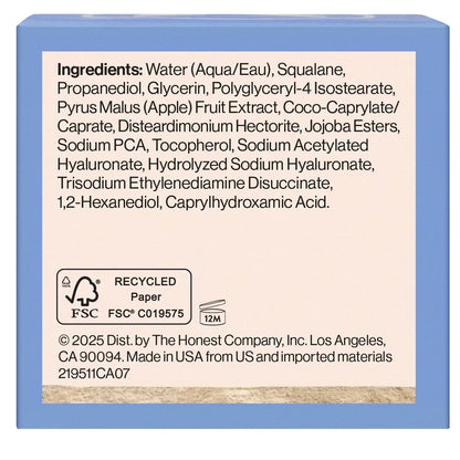 Honest Beauty Hydrogel Cream with Hyaluronic Acid