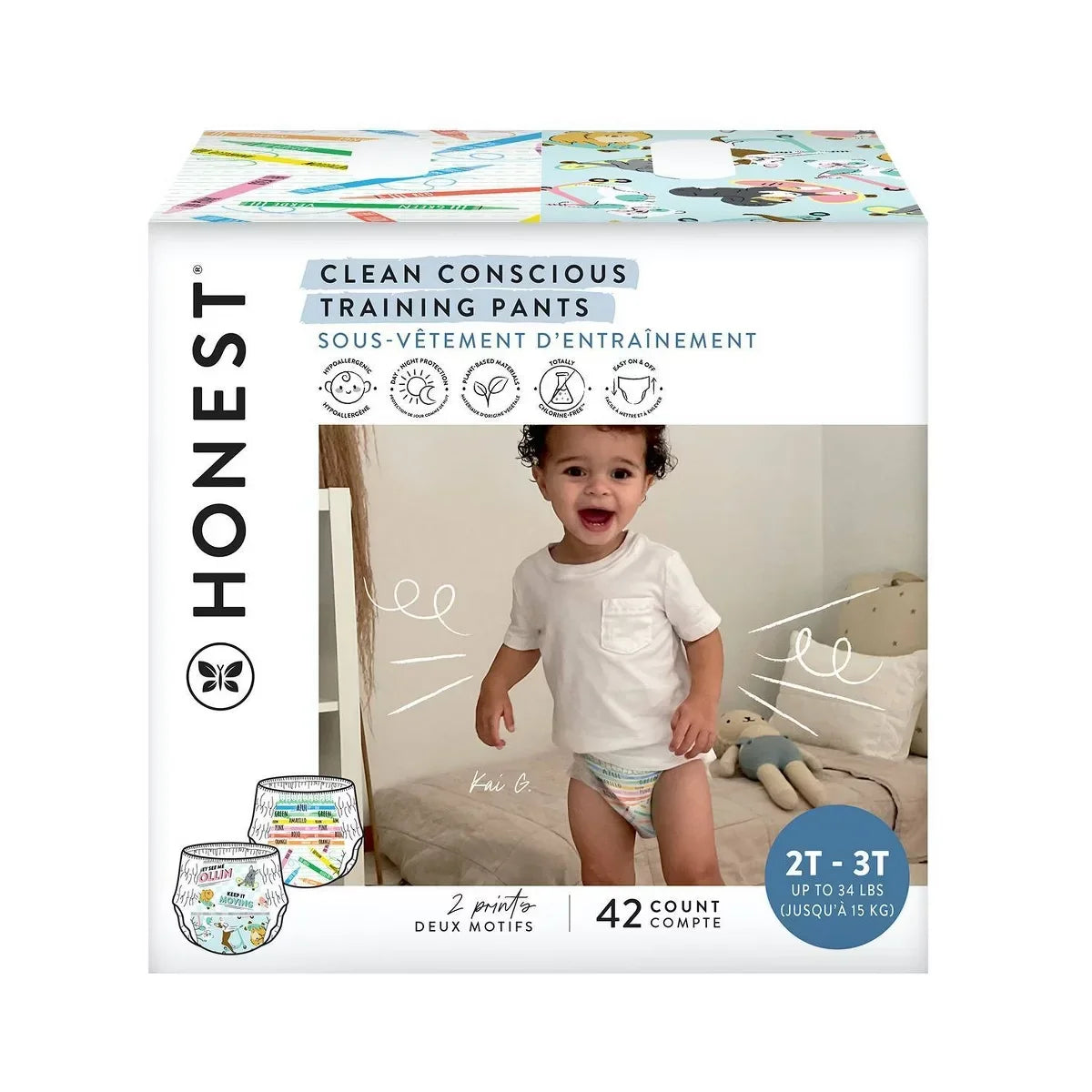 The Honest Company Clean Conscious Disposable Training Pants - (Select Size and Pattern)