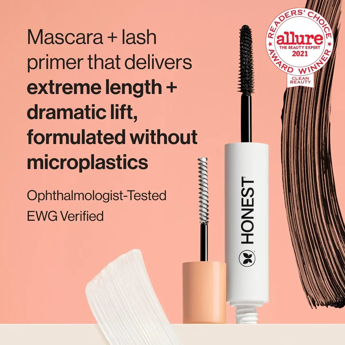 Honest Beauty Extreme Length 2-in-1 Mascara and Lash Primer with Jojoba Esters