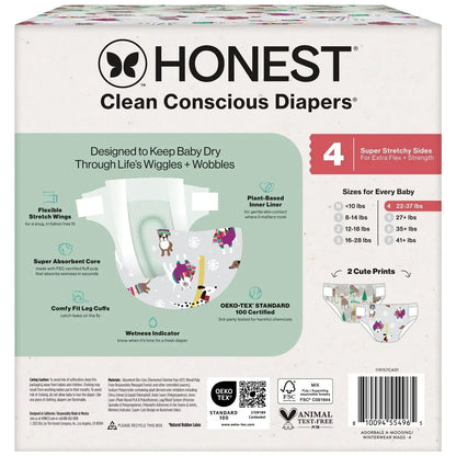 The Honest Company Clean Conscious Disposable Diapers Winter Wags & Adorably A-moosing