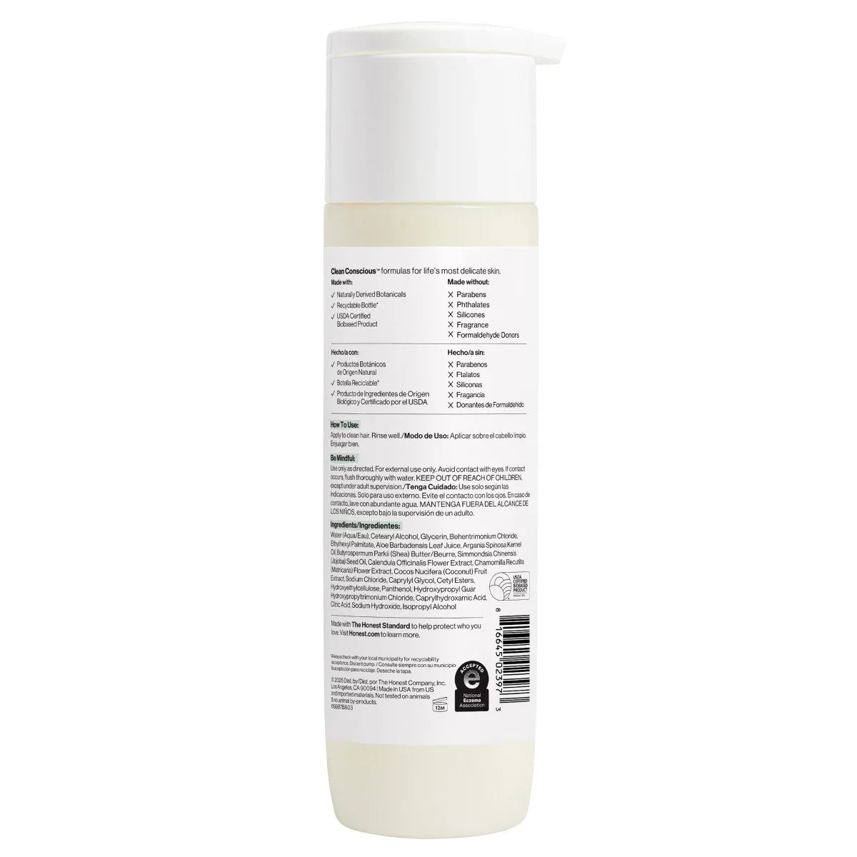 The Honest Company Sensitive Conditioner - Fragrance Free - 10 fl oz: Basic Conditioning, Cream, Daily Use