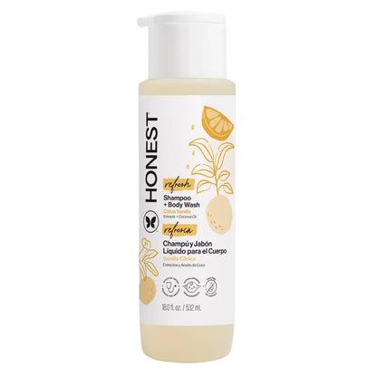 The Honest Company Refresh Shampoo + Body Wash - Citrus Vanilla
