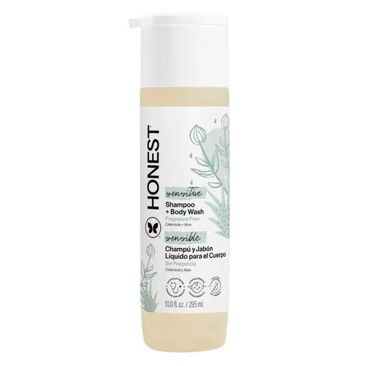 The Honest Company Sensitive Shampoo + Body Wash Fragrance Free