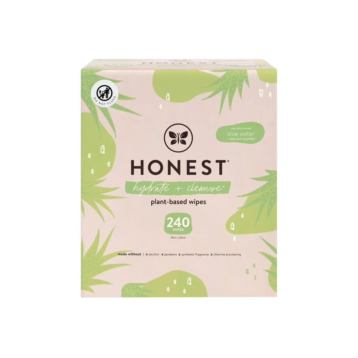 The Honest Company Hydrate + Cleanse Plant-Based Baby Wipes - Aloe and Cucumber - (Select Count)