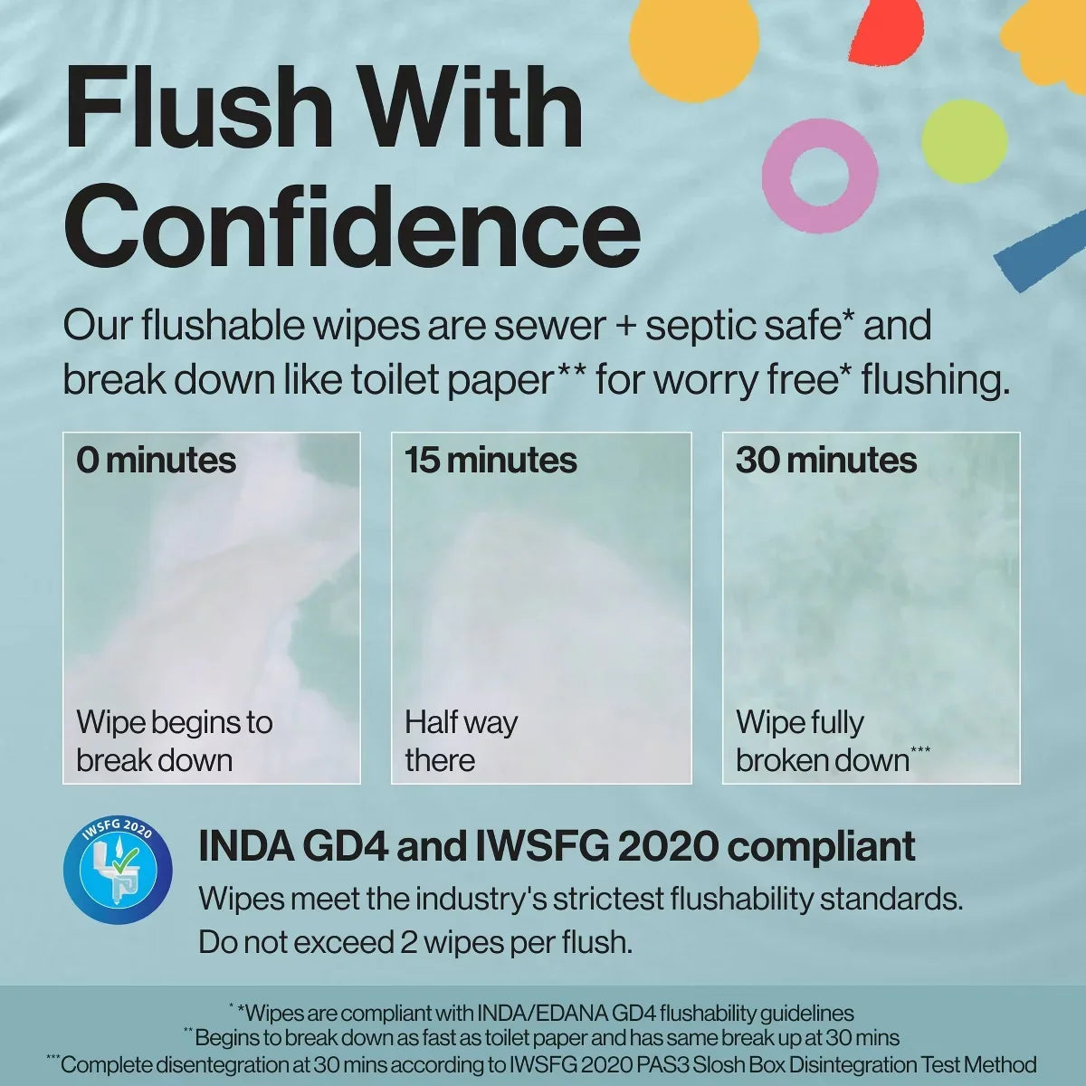The Honest Company Plant-Based Baby Wipe - Little Flushable Wipes