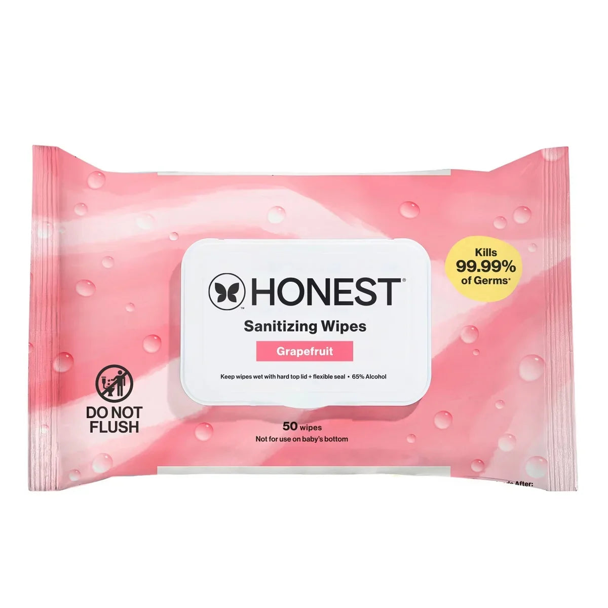 The Honest Company Sanitizing Hand Wipes Grapefruit - 50ct