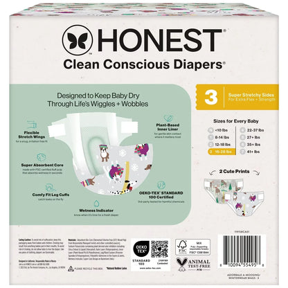 The Honest Company Clean Conscious Disposable Diapers Winter Wags & Adorably A-moosing
