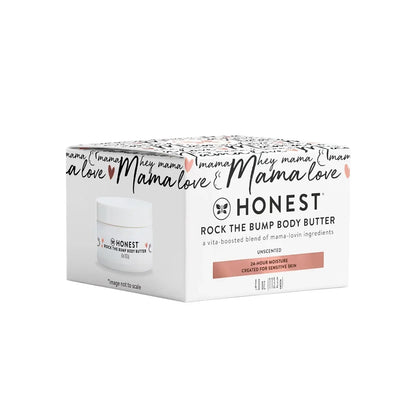 The Honest Company Honest Mama Body Butter - 4oz: Moisturizing & Lanolin-Free, Whole Body Hydration, Unscented, Paraben-Free