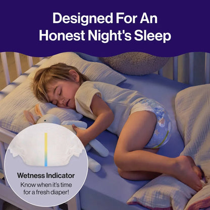 The Honest Company Clean Conscious Disposable Overnight Diapers Cozy Cloud + Star Signs  - (Select Size and Pattern)