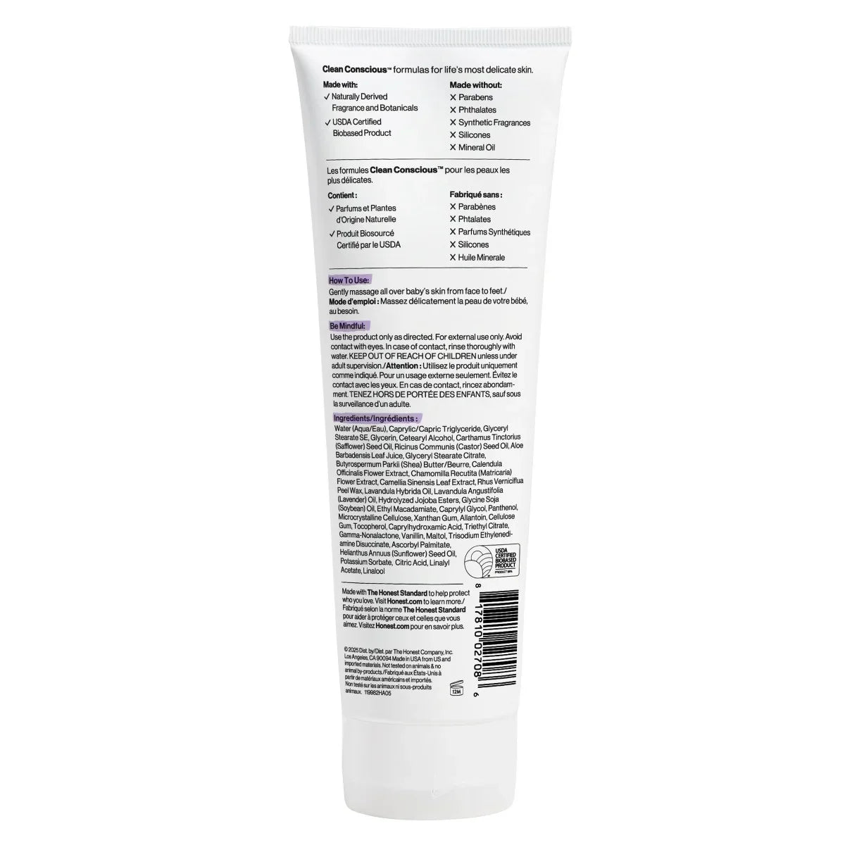 The Honest Company Calm Face + Body Lotion - Lavender - 8.5 fl oz