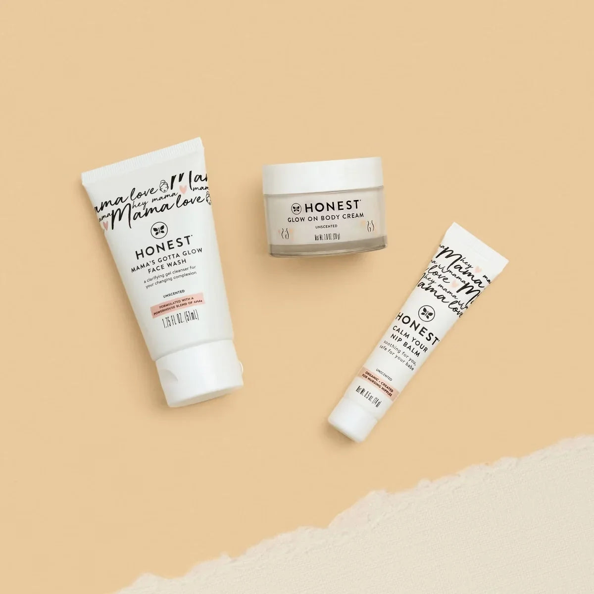 The Honest Company New Mama Care Essential Baby and Body Gift Set - 4pc: Moisturizing, Basic Cleansing, Soothing