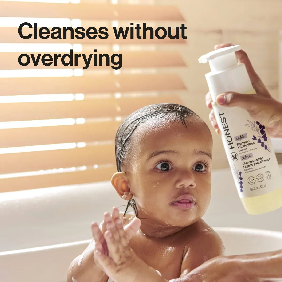 The Honest Company Calm Shampoo + Body Wash Refill, Lavender 32 fl oz + Shampoo + Body Wash 18 fl oz