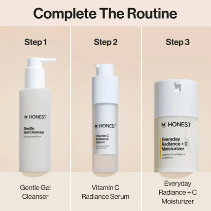 Honest Beauty Everyday Radiance and C Moisturizer with Vitamin C - 1.7 fl oz: Noncomedogenic, Unscented Face Cream