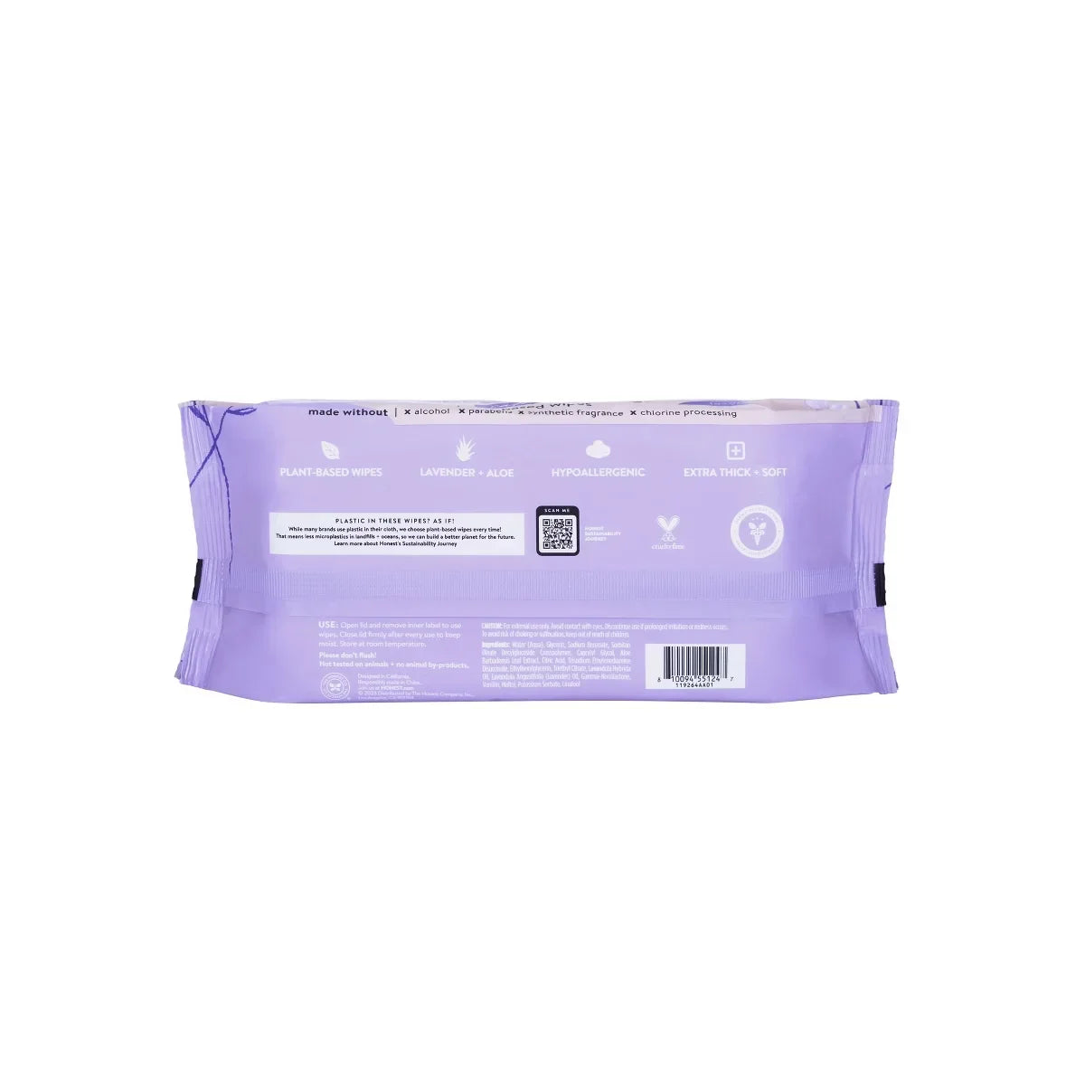 The Honest Company Calm + Cleanse Plant-Based Baby Wipes - Lavender