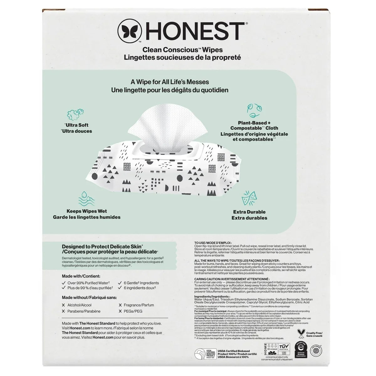 The Honest Company Sensitive Clean Conscious Wipes